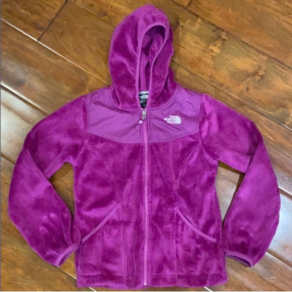 North Face Girls Fleece Jacket M Magenta